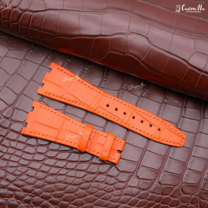 AudemarsPiguet RoyalOak Watch strap 26mm Alligator leather strap