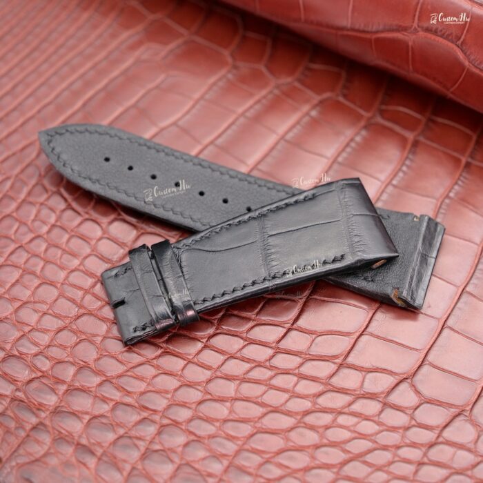 Compatible with Franck Muller Conquistador Cortez strap 27mm Alligator leather strap