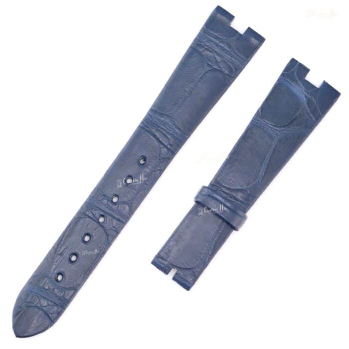 Patek Philippe Golden Ellipse strap 18mm Alligator black blue