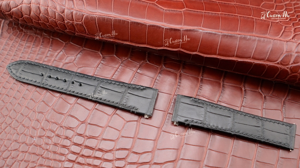 Cartier Santos WSSA0018 Strap 21mm 18mm Alligator Leather strap