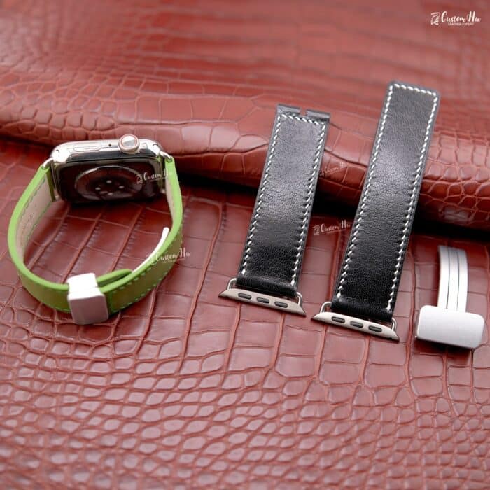 New Apple Watch leather strap Quick disconnect magnet leather strap