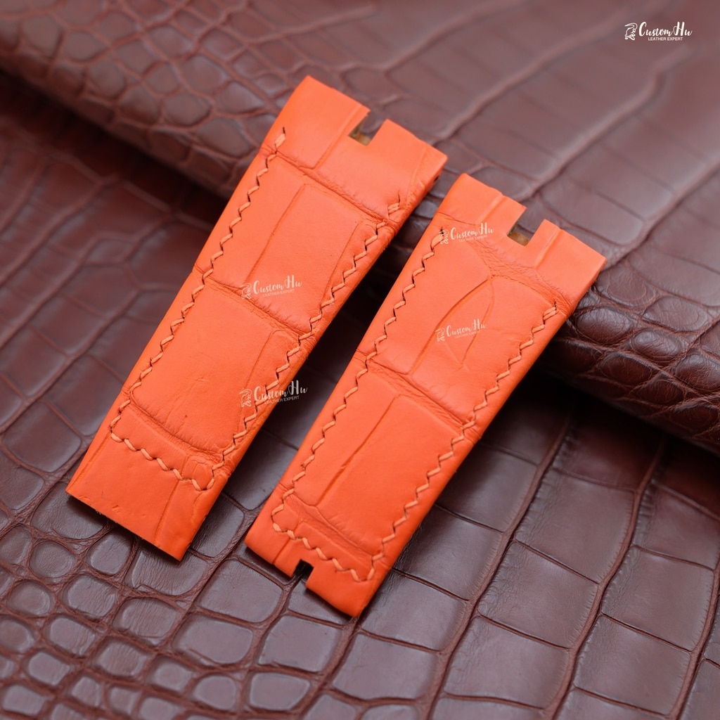 Roger Dubuis Easy Diver strap 27mm 24mm Alligator leather strap